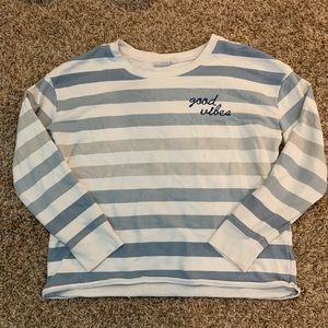“good vibes” Long sleeve top